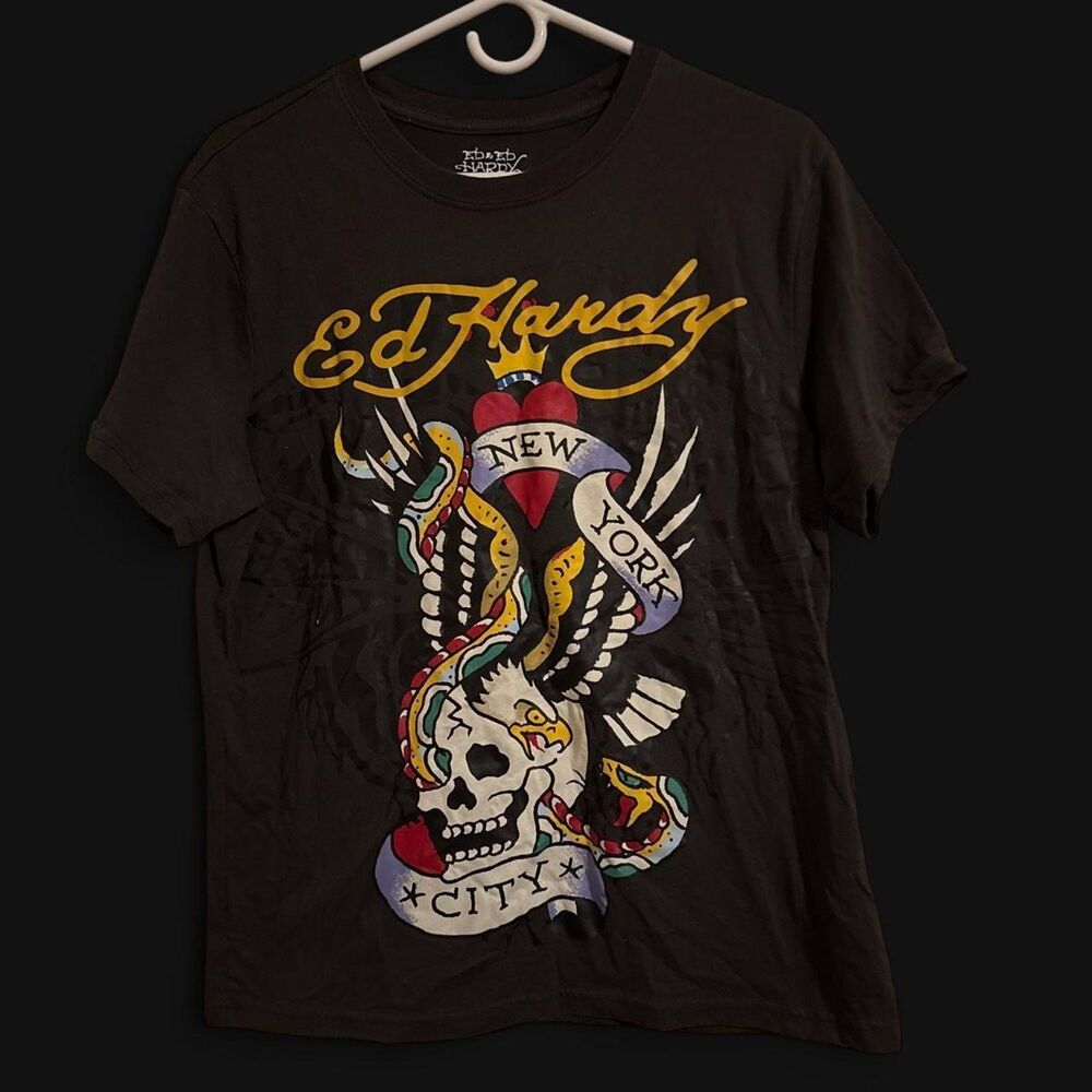 Ed hardy black t shirt